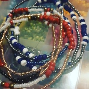 Nfl colored waistbeads